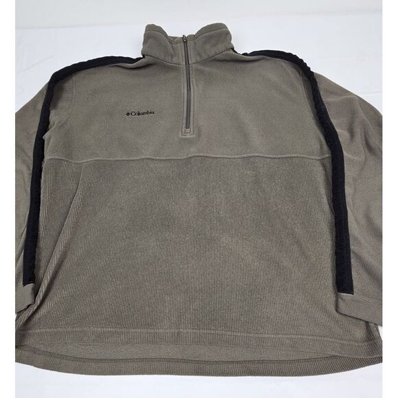Columbia Sweater Mens Size XL. 1/4 Zip Pullover Long Sleeve Mock Neck Fleece‎ - Picture 1 of 8